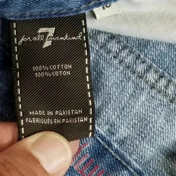 7 For All Mankind Size 16 Slimmy Womens Blue Jeans - Picture 9 of 9